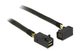 SAS Kabel: SFF8643--SFF8643, 0.5m,gewinkelt