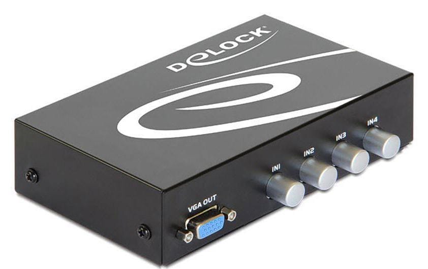 Delock 4Port VGA+Audio Switchbox