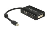 Monitoradapter Mini-DP zu HDMI/DVI-D/VGA