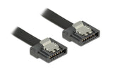 Delock SATA-3 Kabel 20 cm, Metall Clip