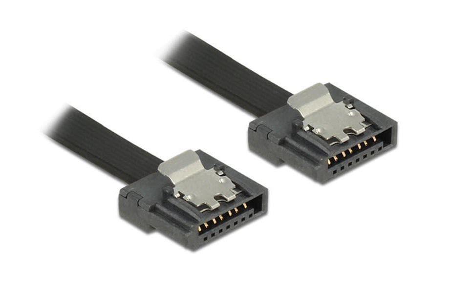 Delock SATA-3 Kabel 20 cm, Metall Clip