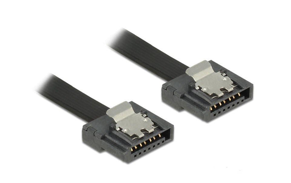 Delock SATA-3 Kabel 30 cm, Metall Clip