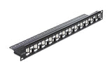 24-Port 19 Patchpanel, abgestuft