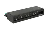 12-Port Desktop Patchpanel,Hutschienenkit