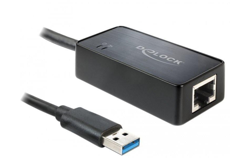 Delock: USB3.0 zu LAN Adapter, schwarz