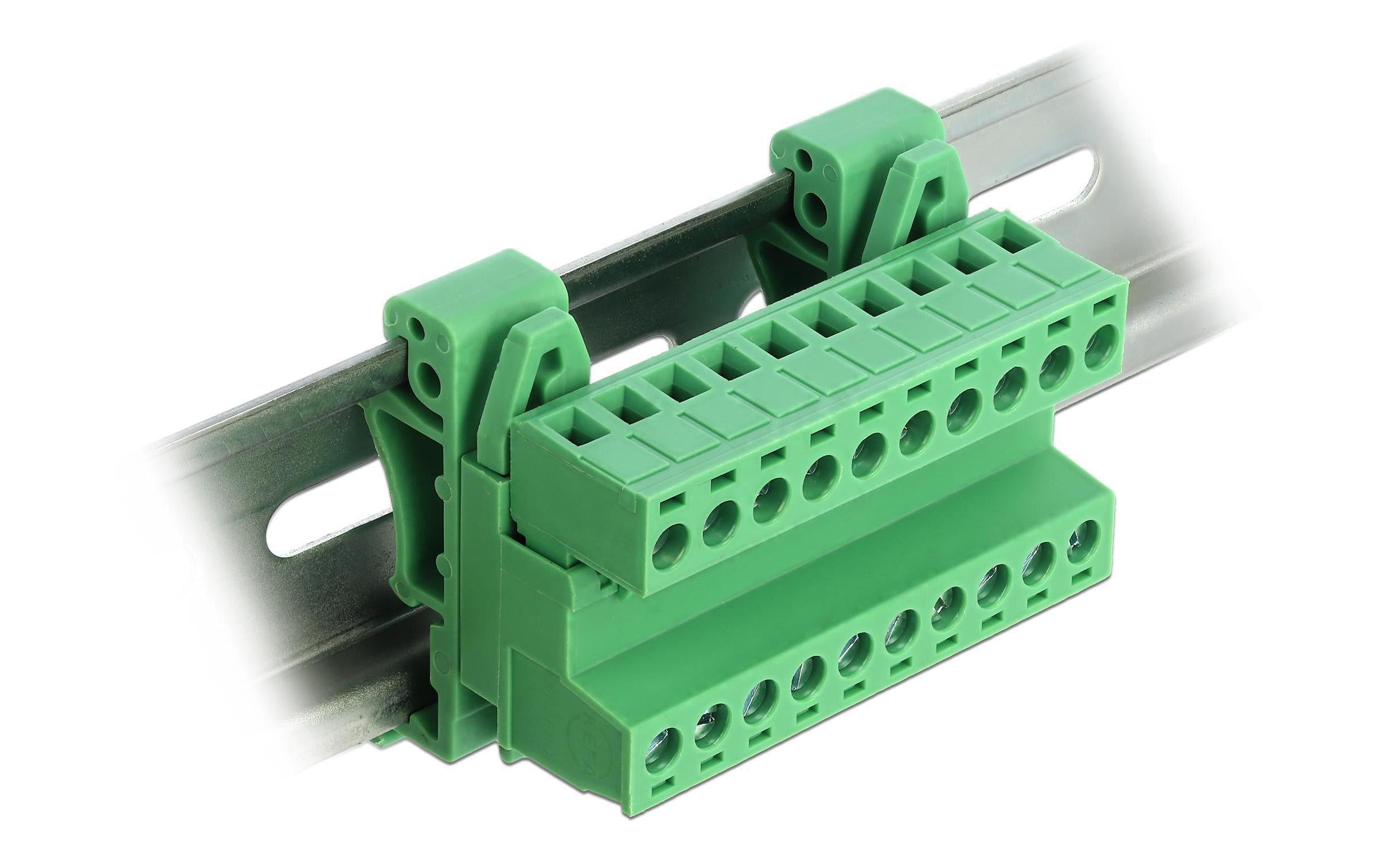 Delock Terminalblock Raster gewinkelt 10Pin