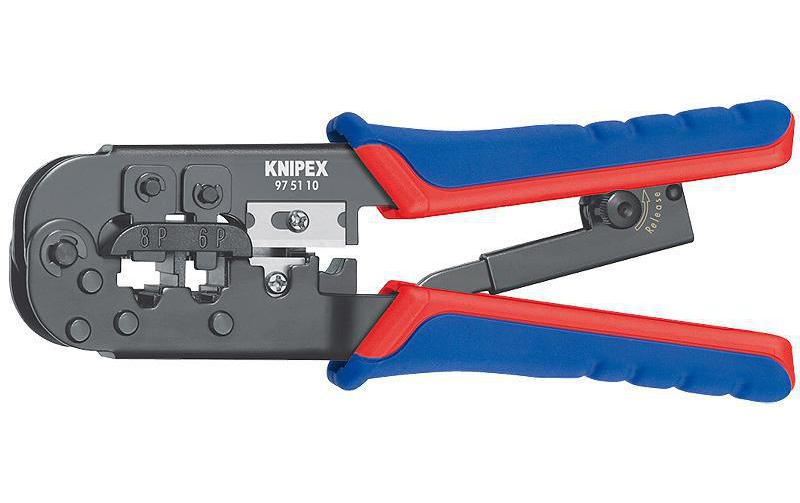 Knipex Crimpzange für Westernstecker 190 mm
