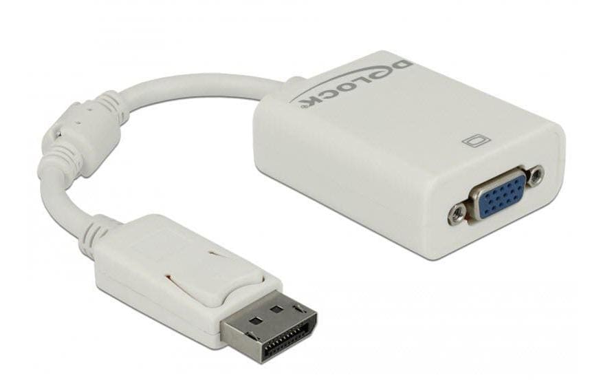 Monitoradapter DP zu VGA-Bu weiss