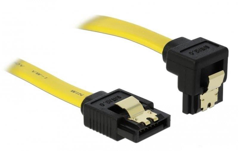 Delock SATA2 Kabel: 0.5m, Metall Clip
