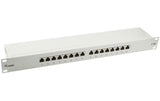 equip 19 Patchpanel: 16 Port, 1HE, grau