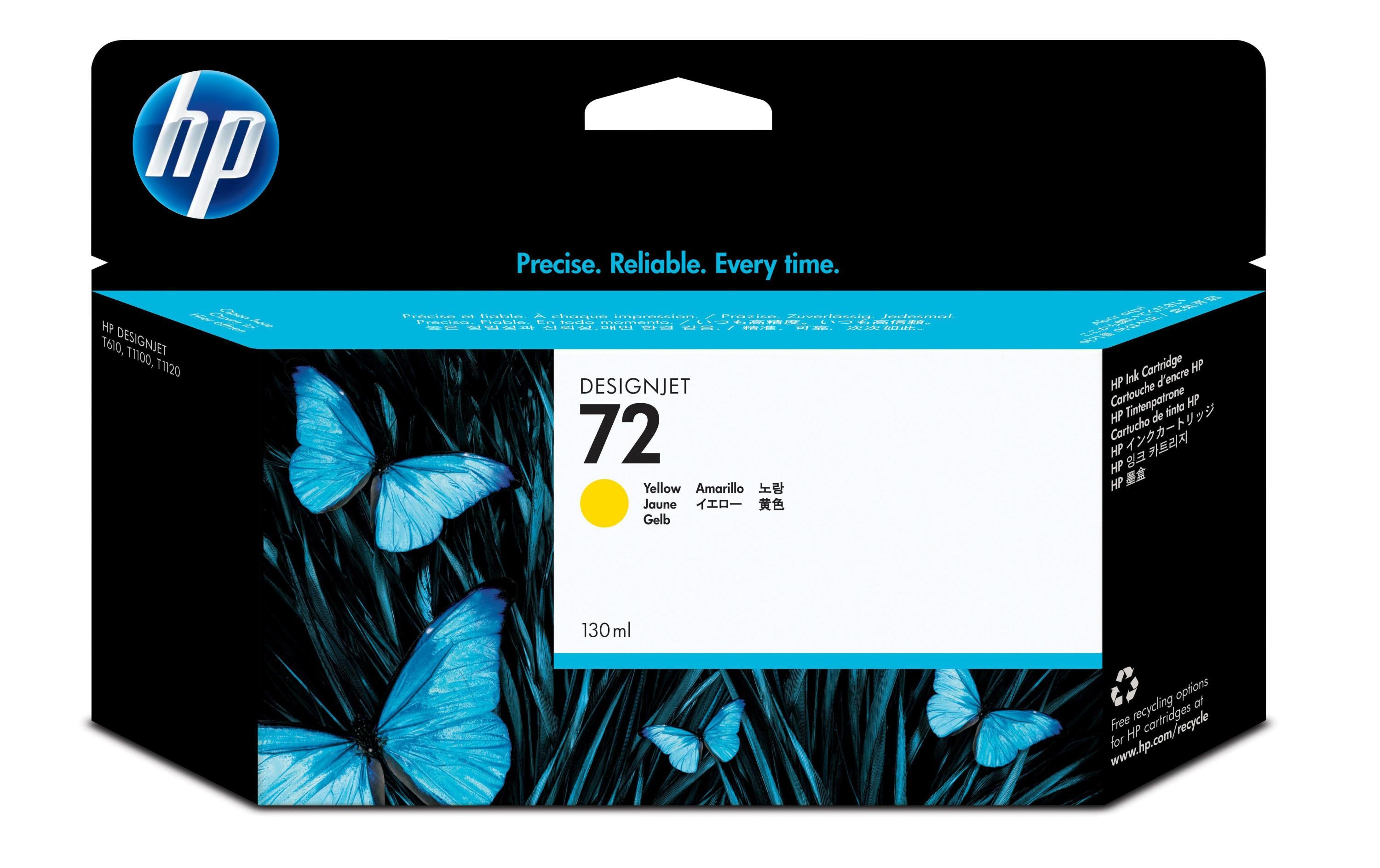 HP, Tinte Nr. 72 (C9373A) Yellow