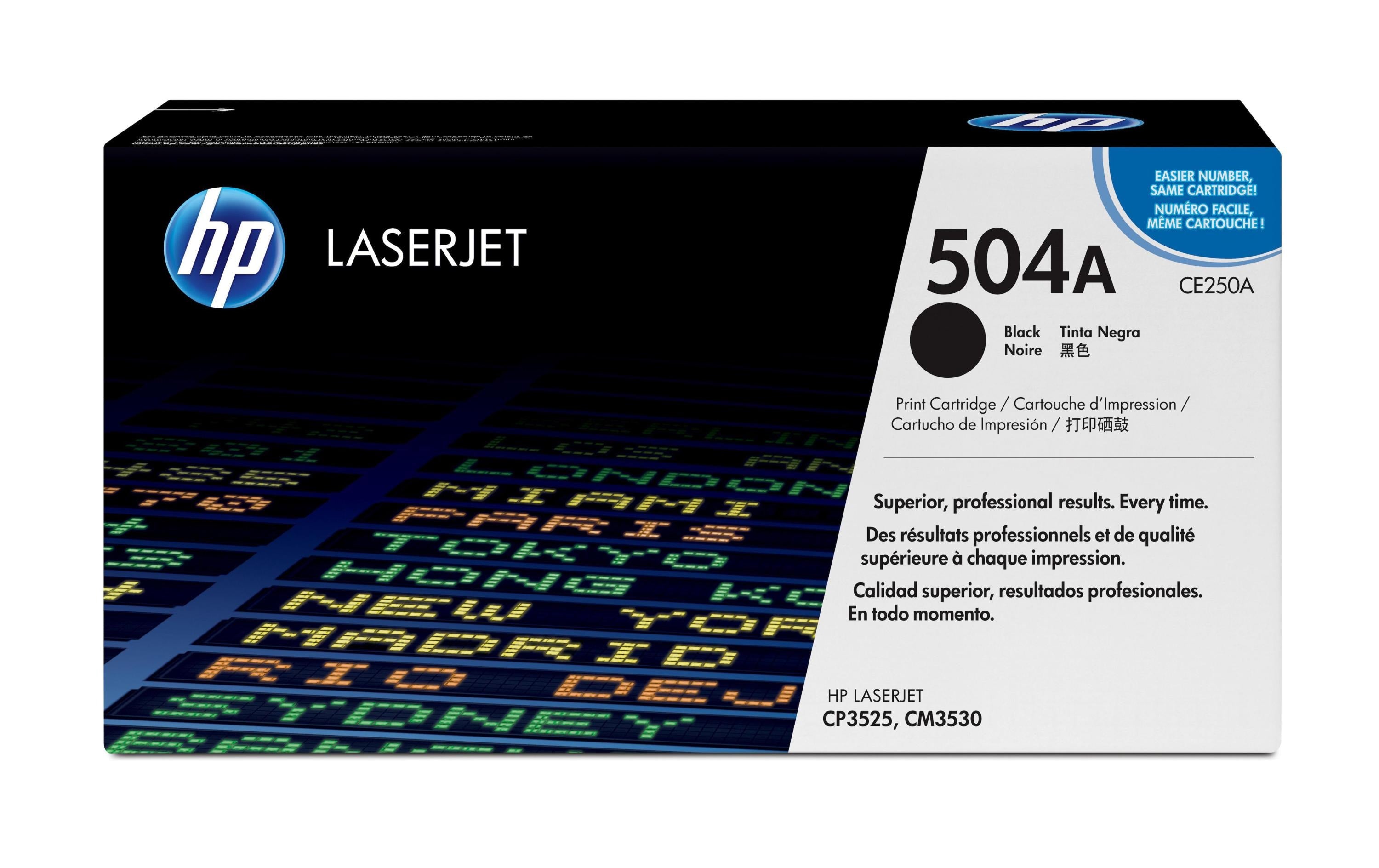 HP Toner 504A - Black (CE250A)