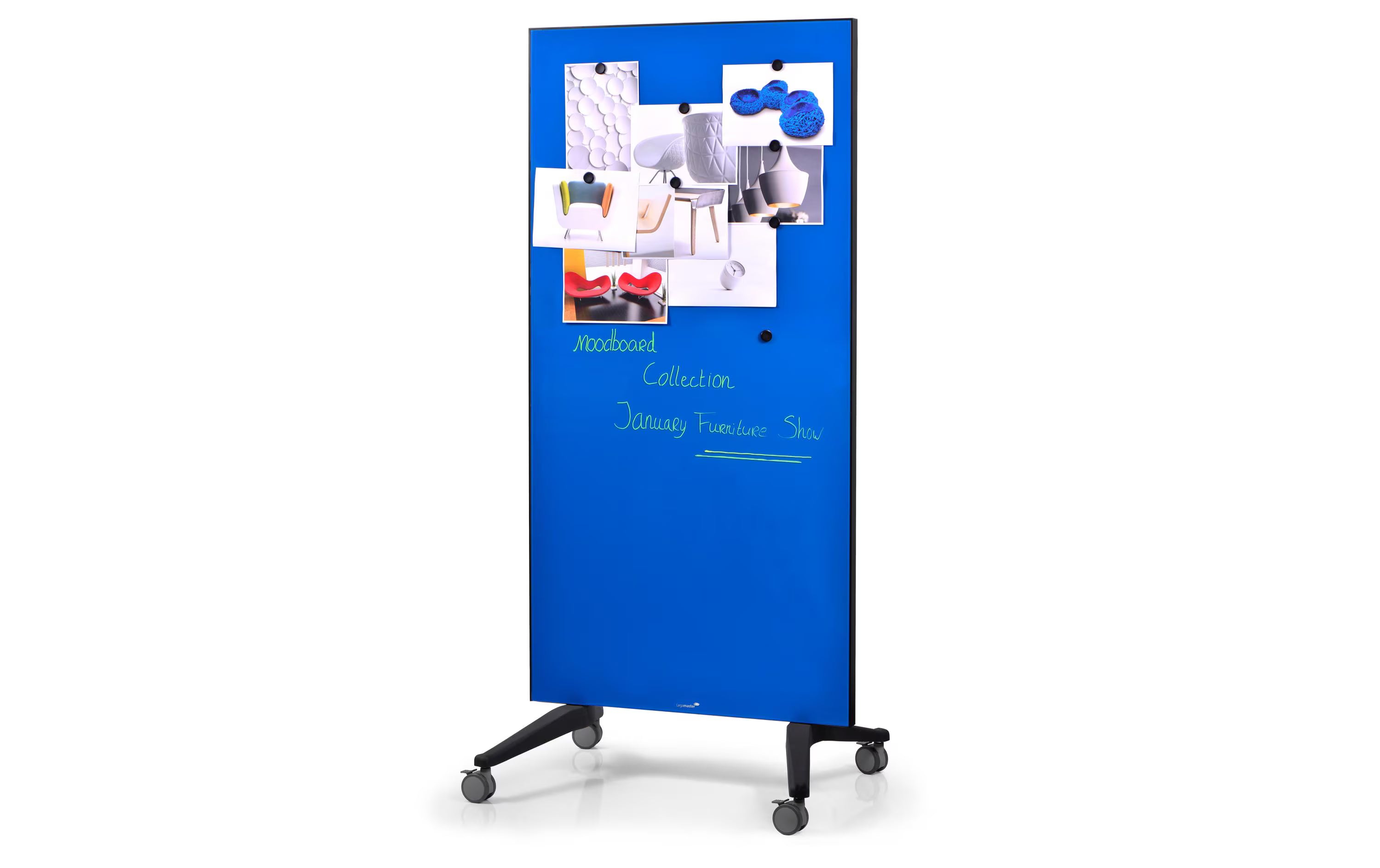 Legamaster Mobiles Glasboard blau