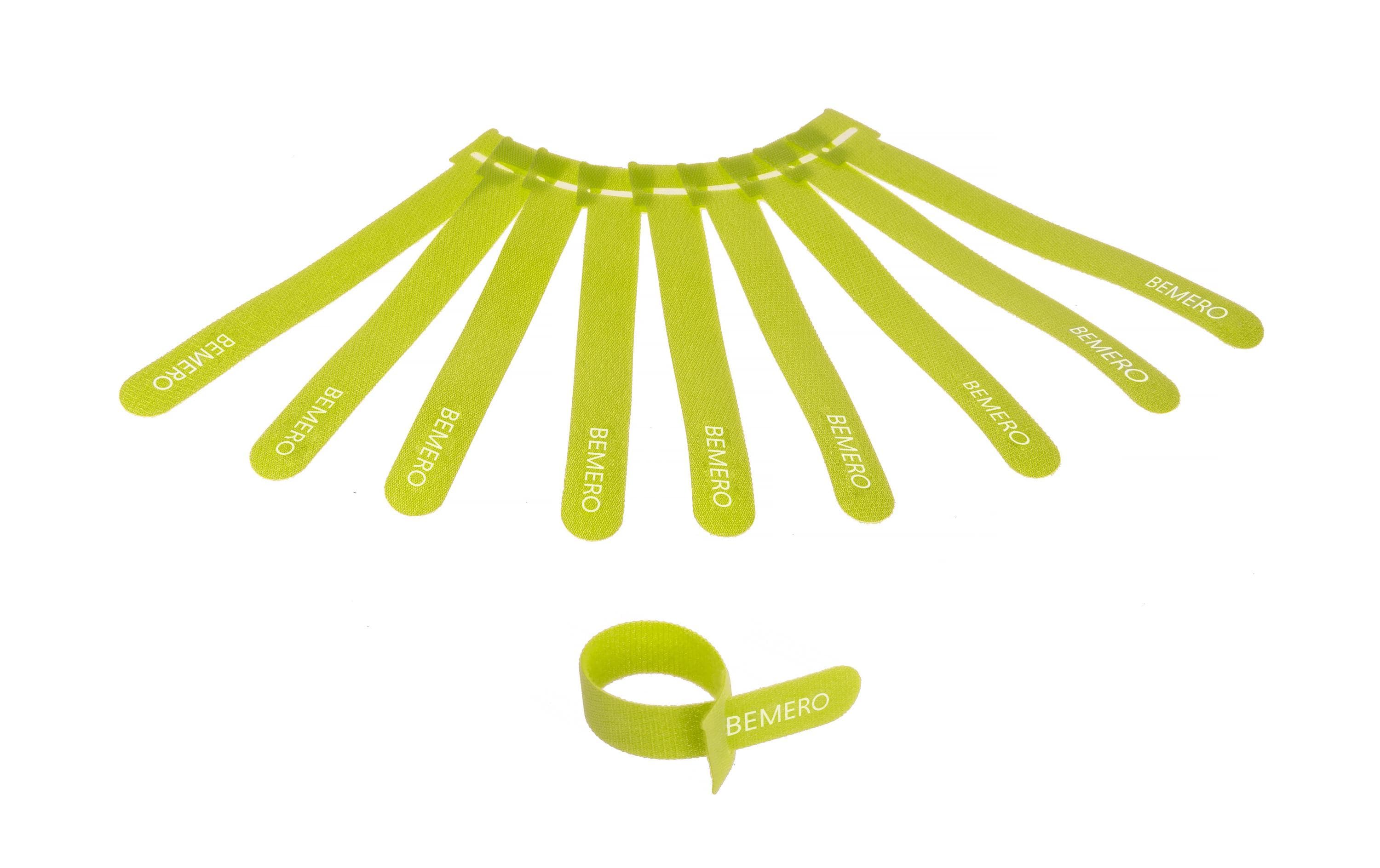 Bemero 16015GN-MP Klett-Kabelbinder 10 Stk.