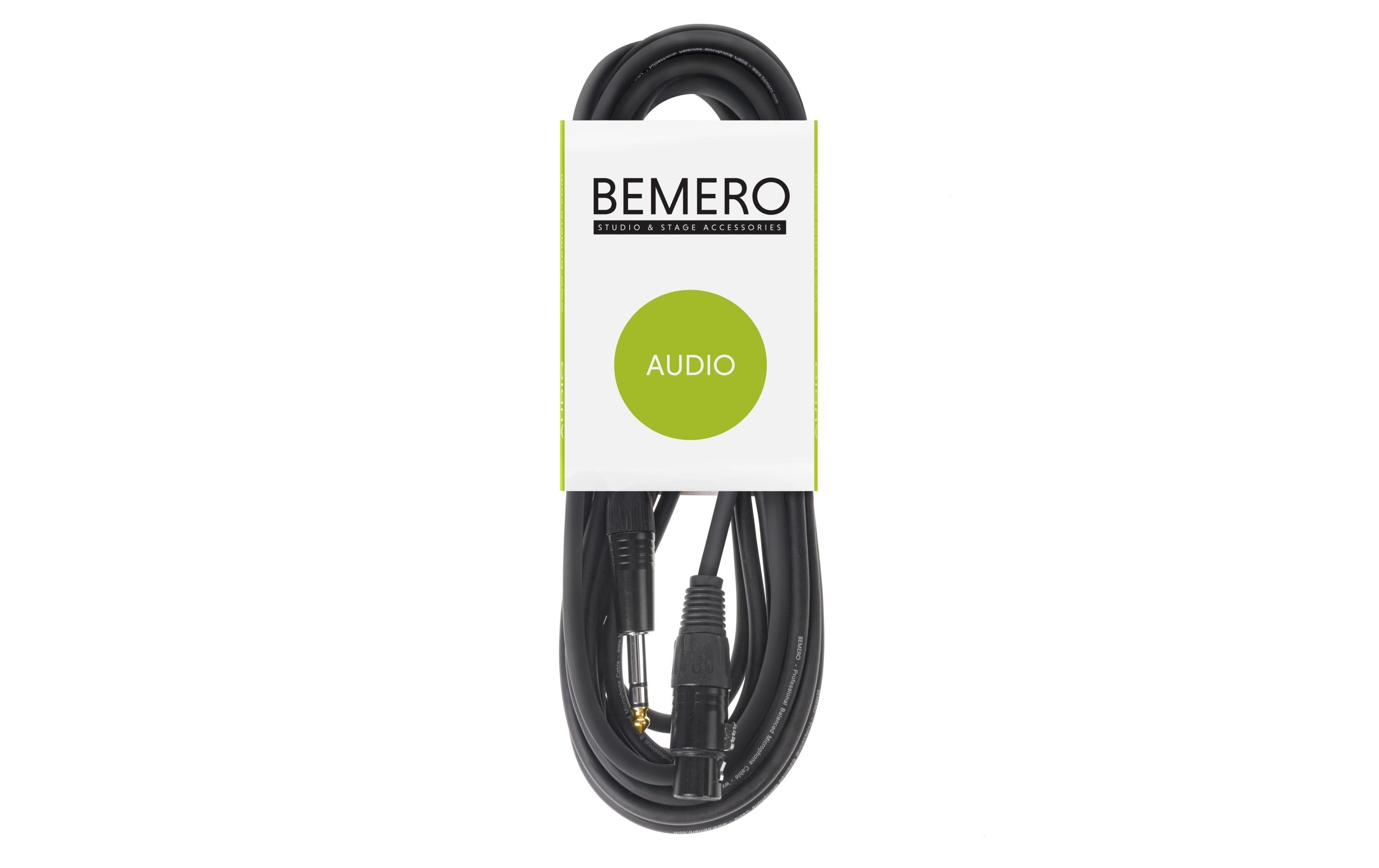 Bemero BAC4015-300BK XLRf - 6.3 Klinken 3m