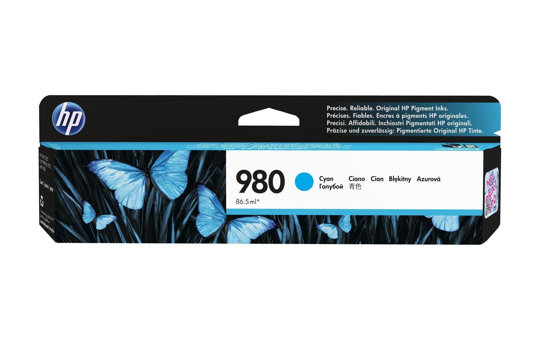 HP, Tinte Nr. 980 (D8J07A) Cyan