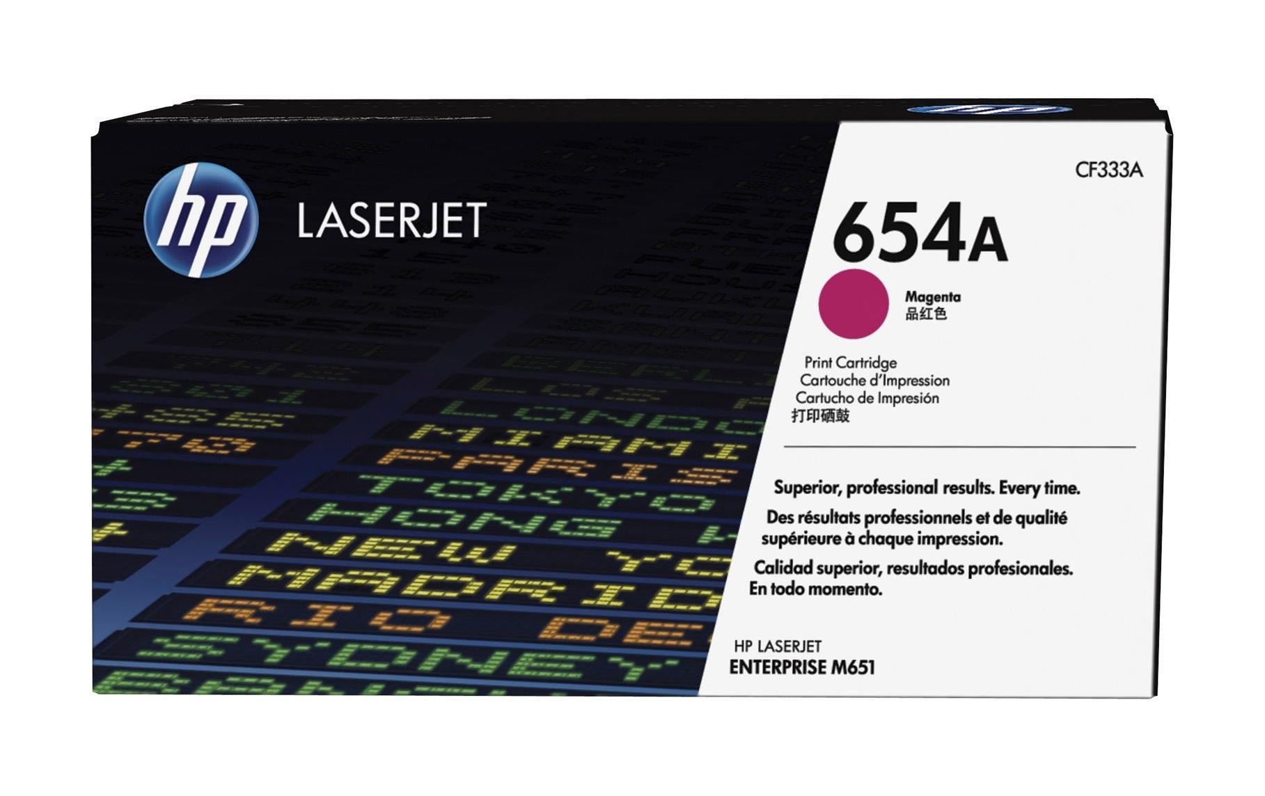 HP, Toner Nr. 654A (CF333A) Magenta