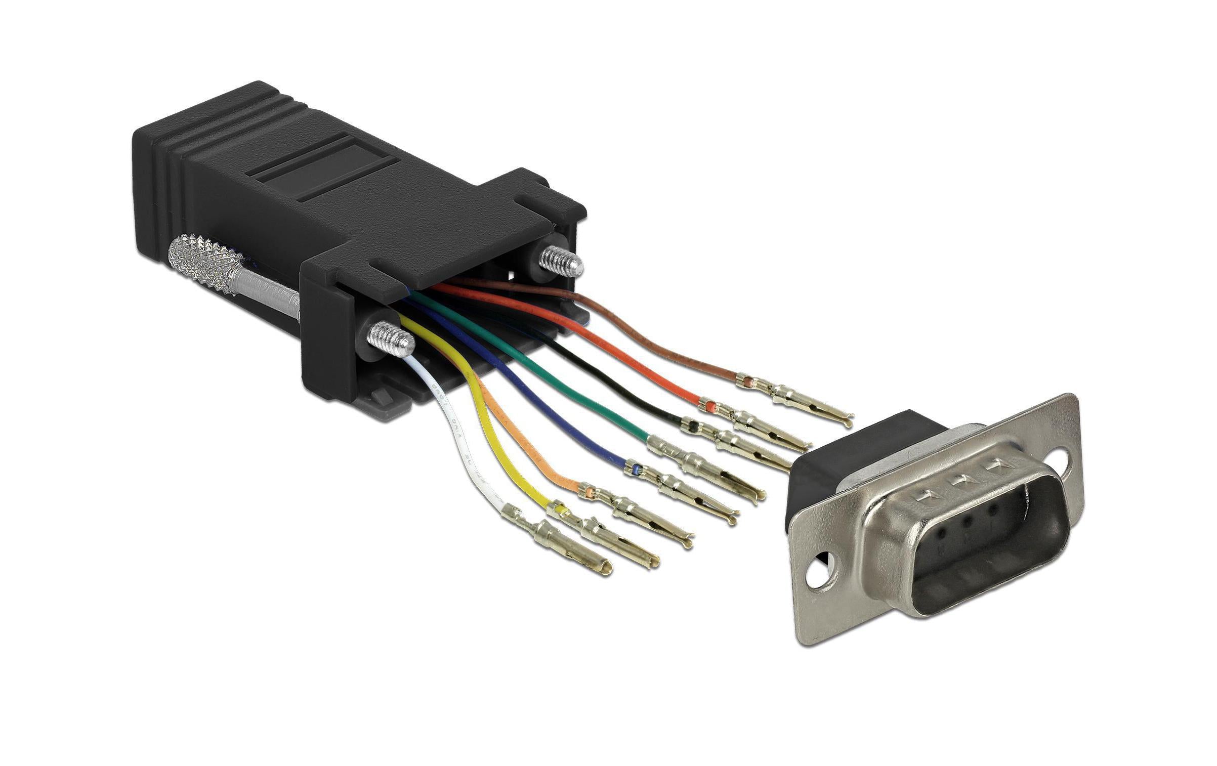 RJ-45 Buchse zu RS232 Stecker Montagesatz