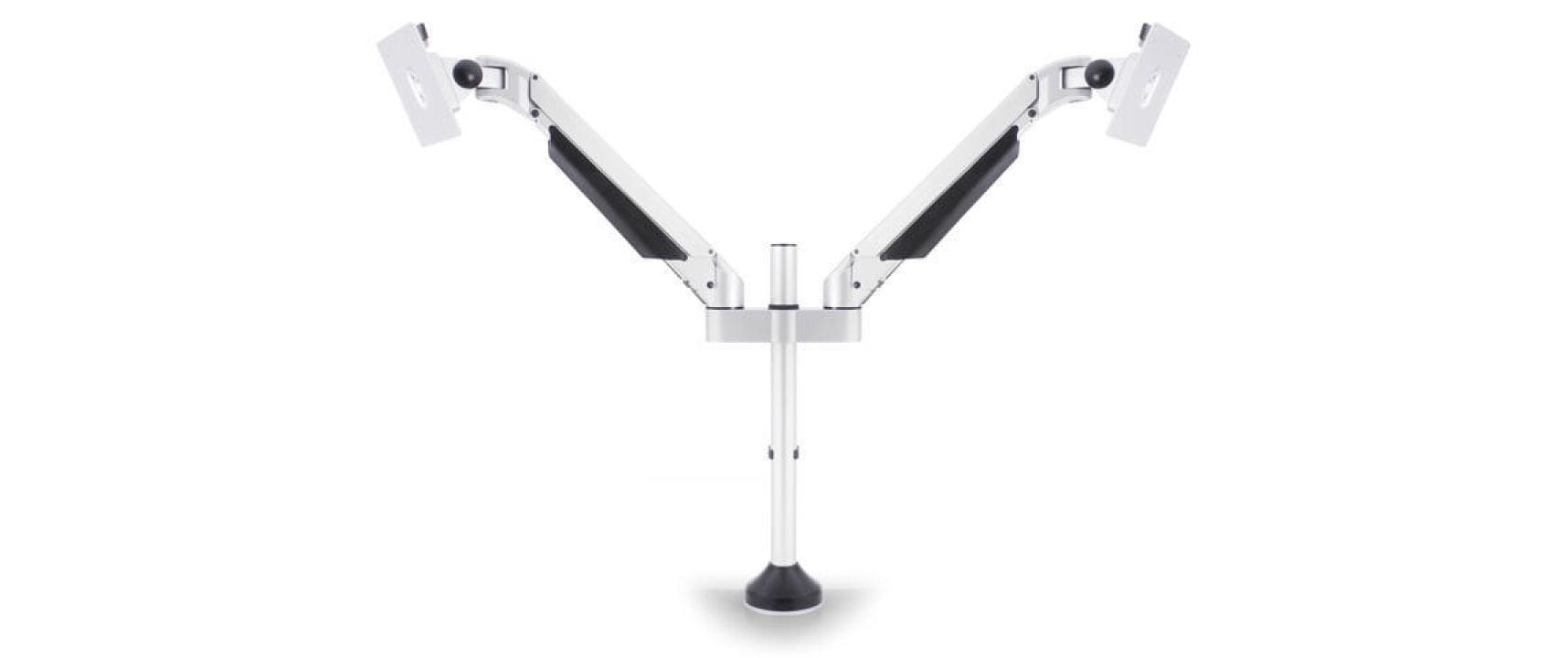 Multibrackets Monitorarm Dual weiss