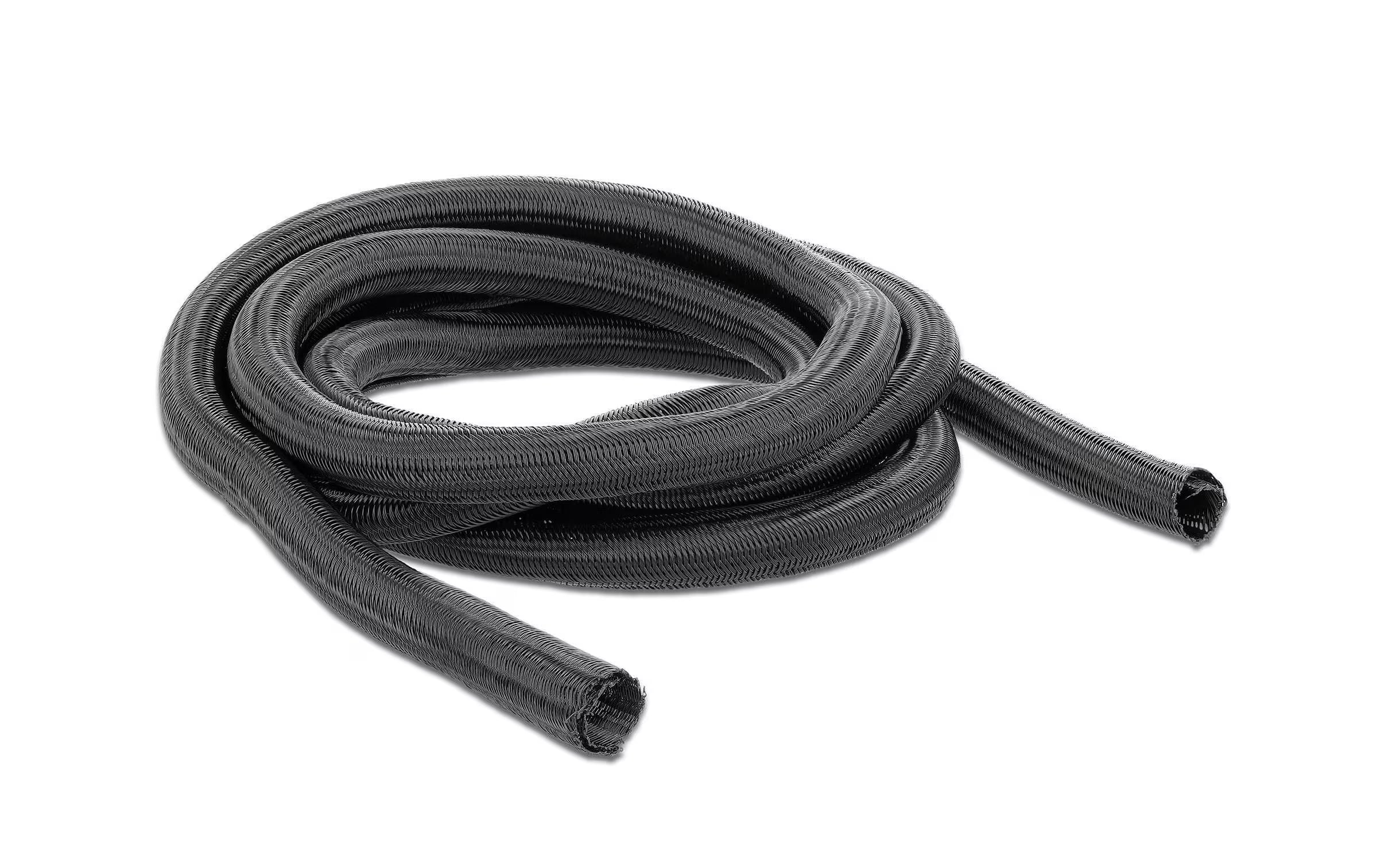 Delock Geflechtskabelschlauch, 2m x 9mm, sw