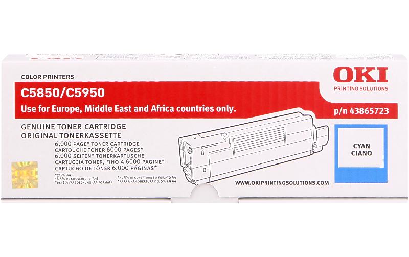 Toner cyan zu OKI C5850/5950
