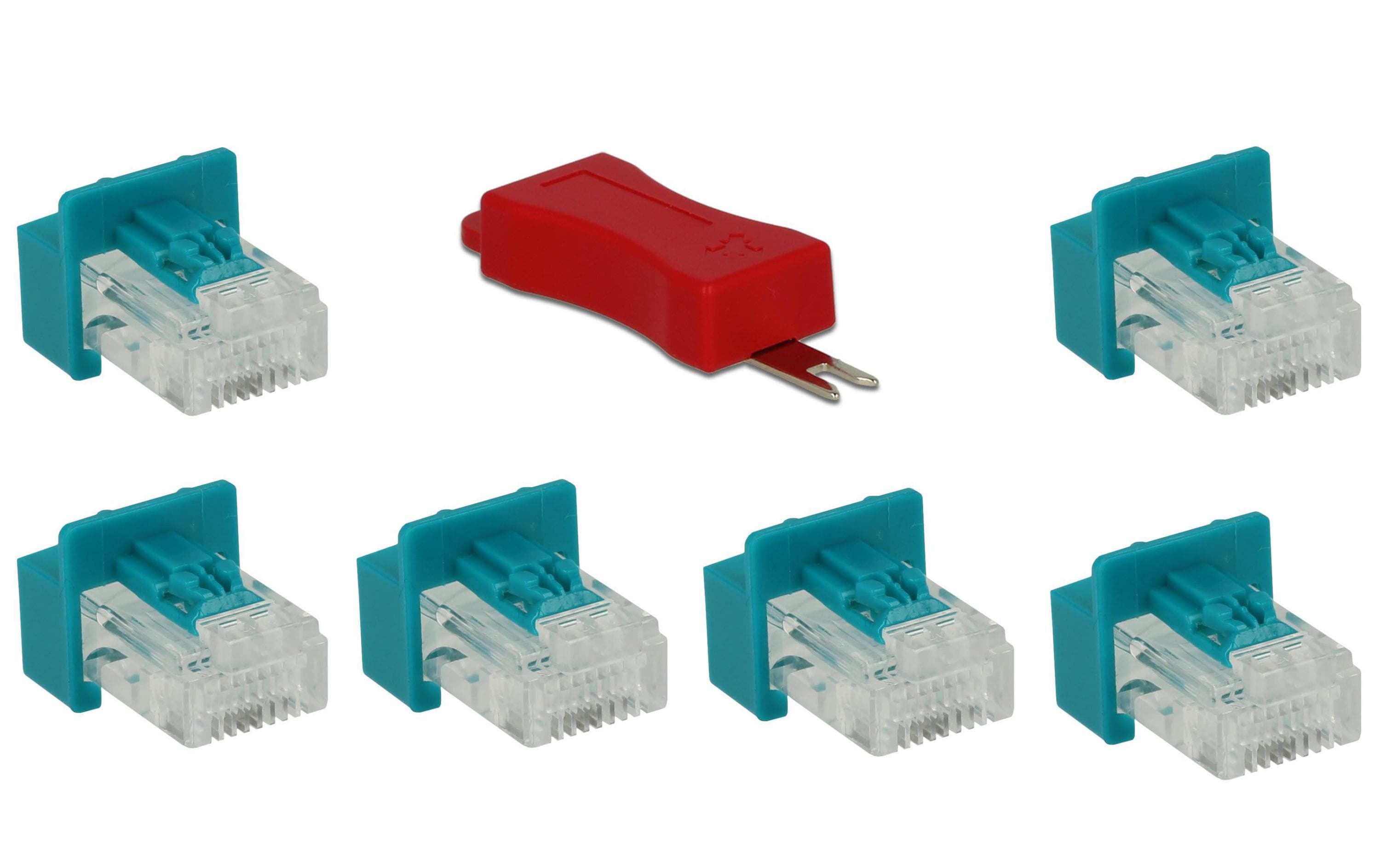 Delock RJ45 Verriegelung Clip mit Stecker