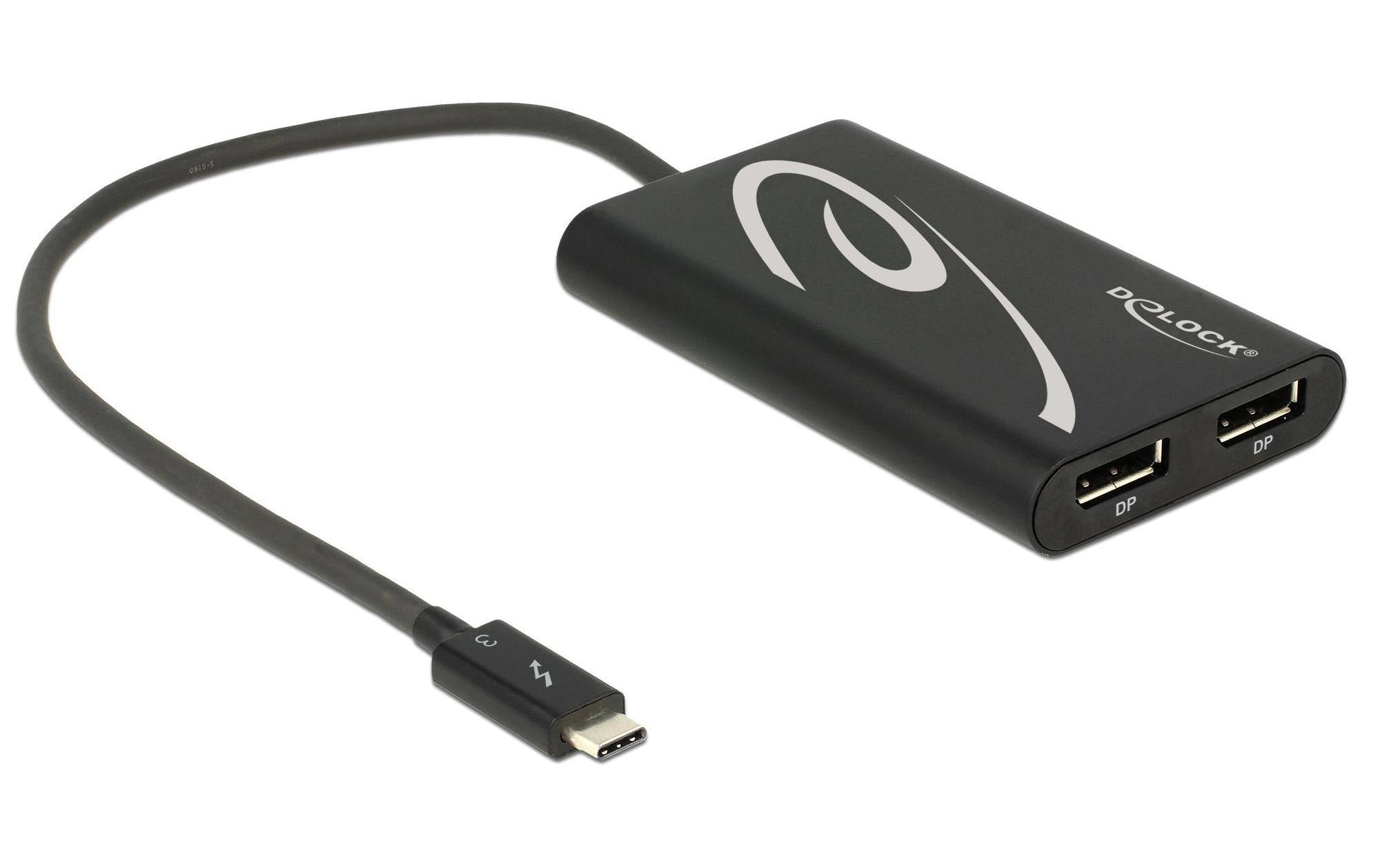 Monitoradapter Thunderbolt 3 zu 2xDP-Buchse