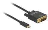Delock USB-C - DVI-D Kabel, 3m