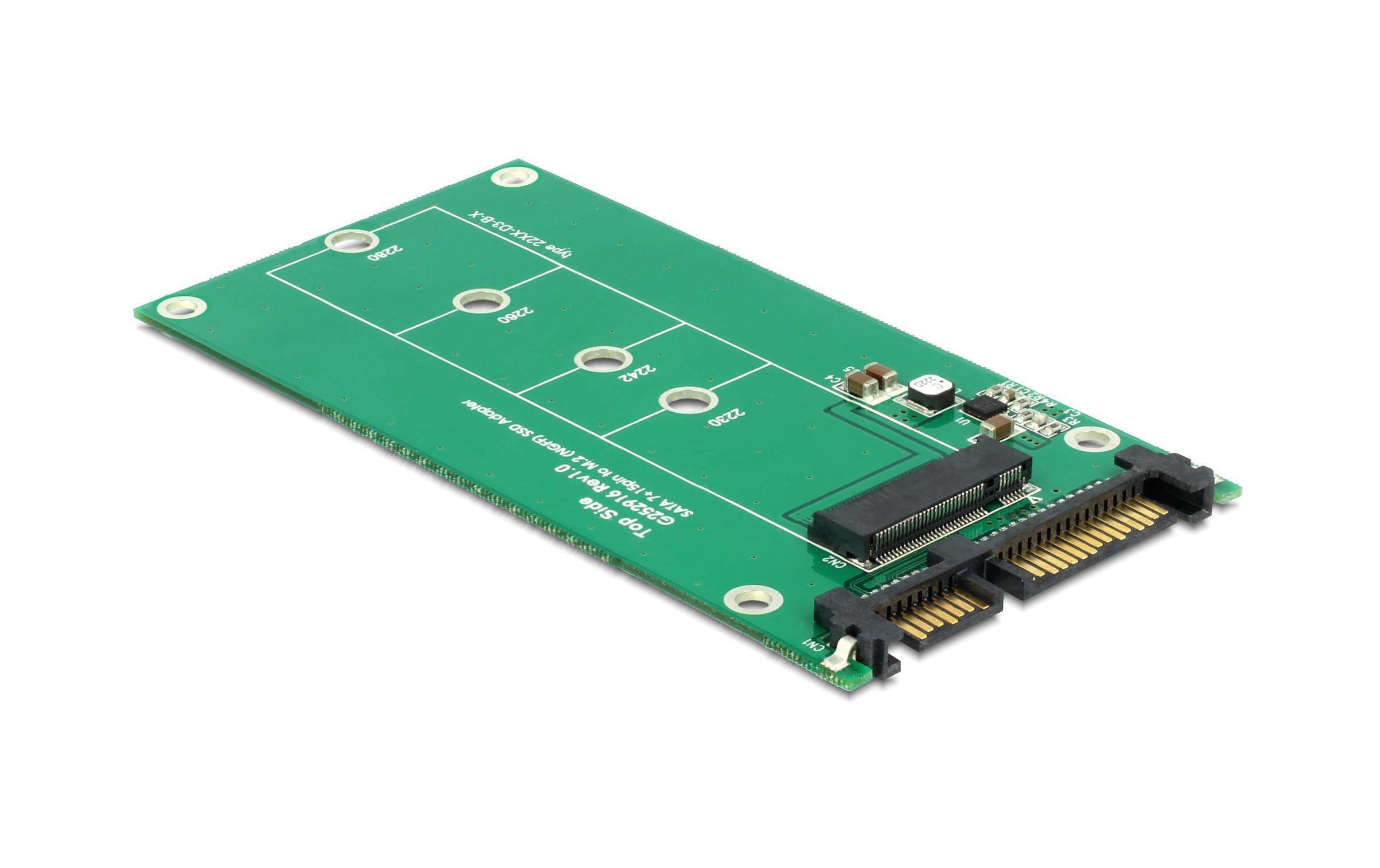 Delock M.2 zu SATA Adapter, ohne Rahmen