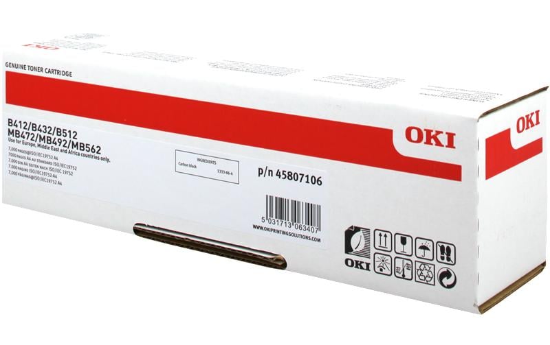 OKI Toner 45807106, schwarz