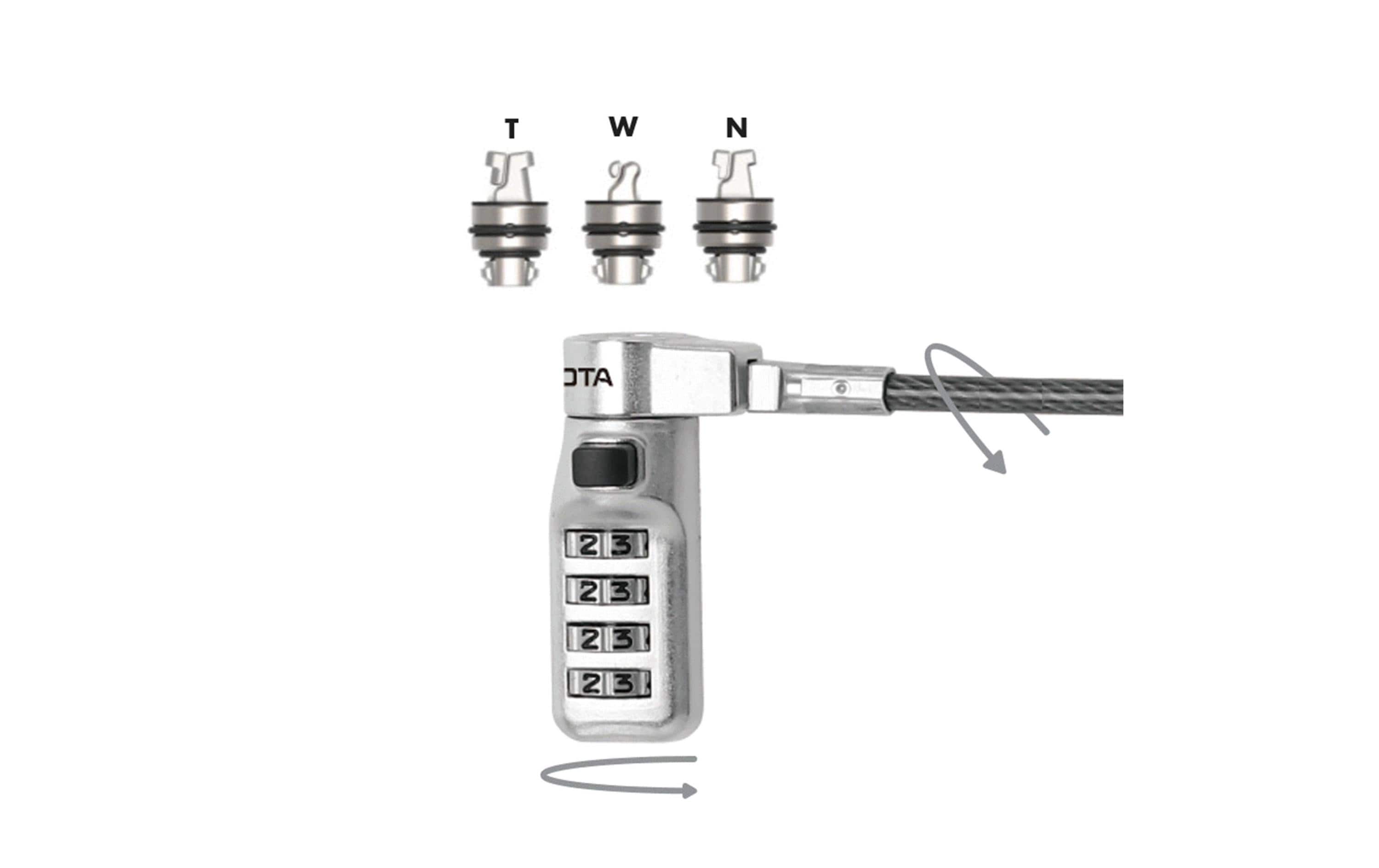DICOTA Security Comb.Lock Ex. T/N/W Head
