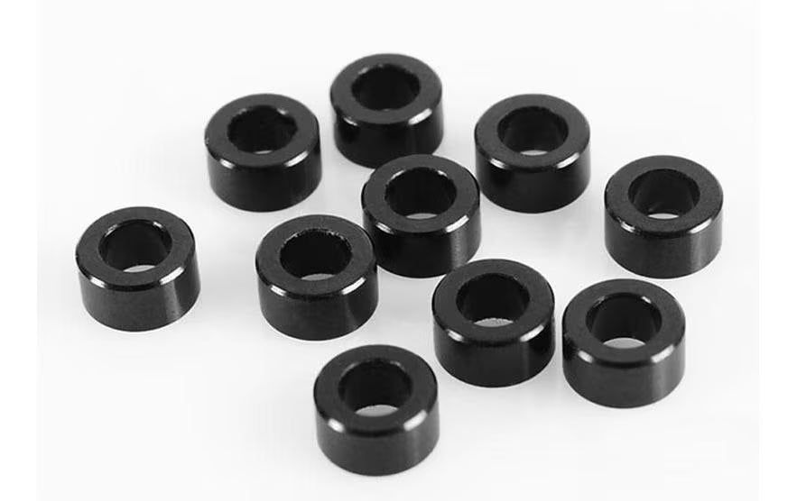 RC4WD Spacers M3 3mm, Schwarz, 10 Stück,