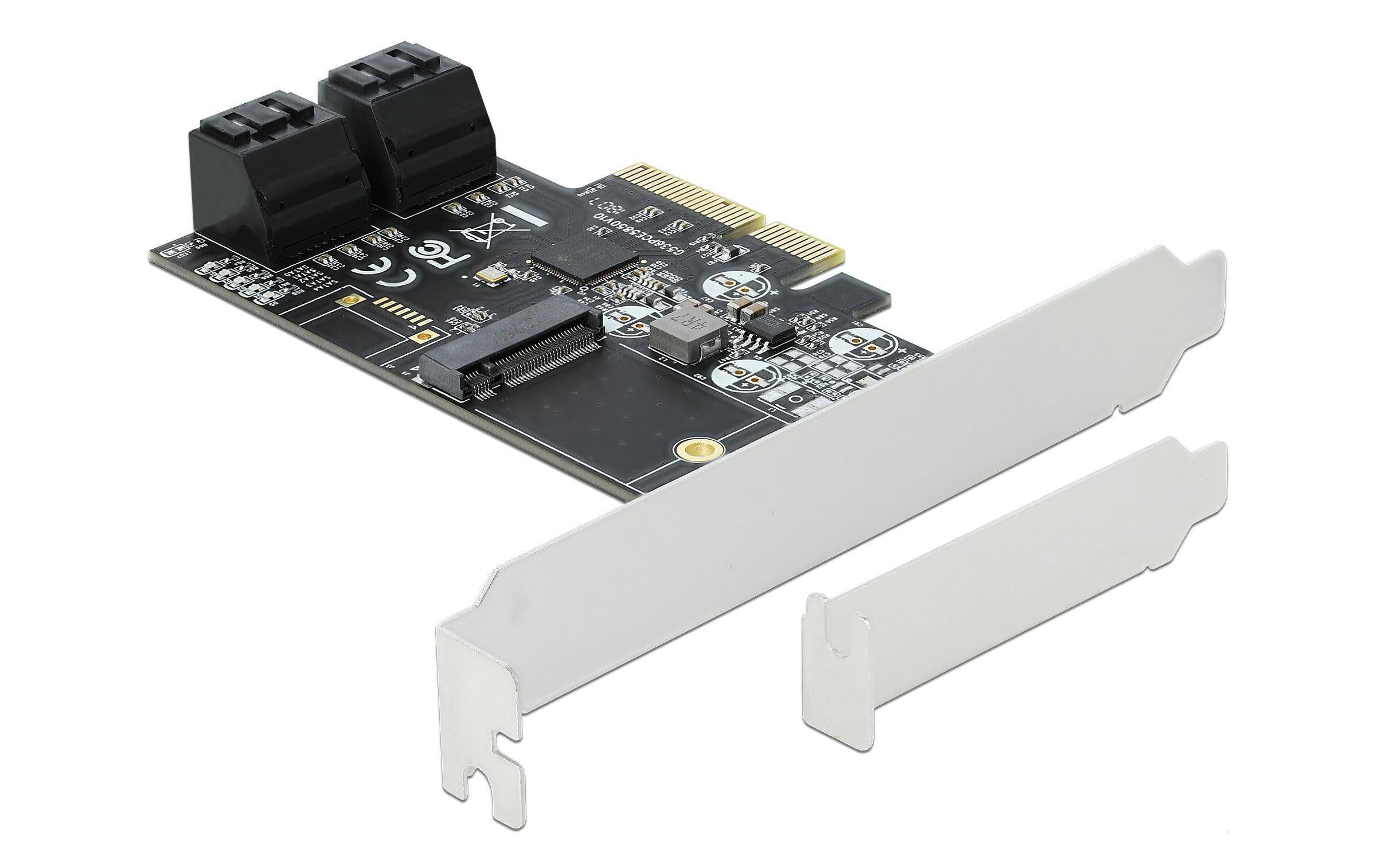 DeLock PCI-Express-x4 SATA, 1x M.2