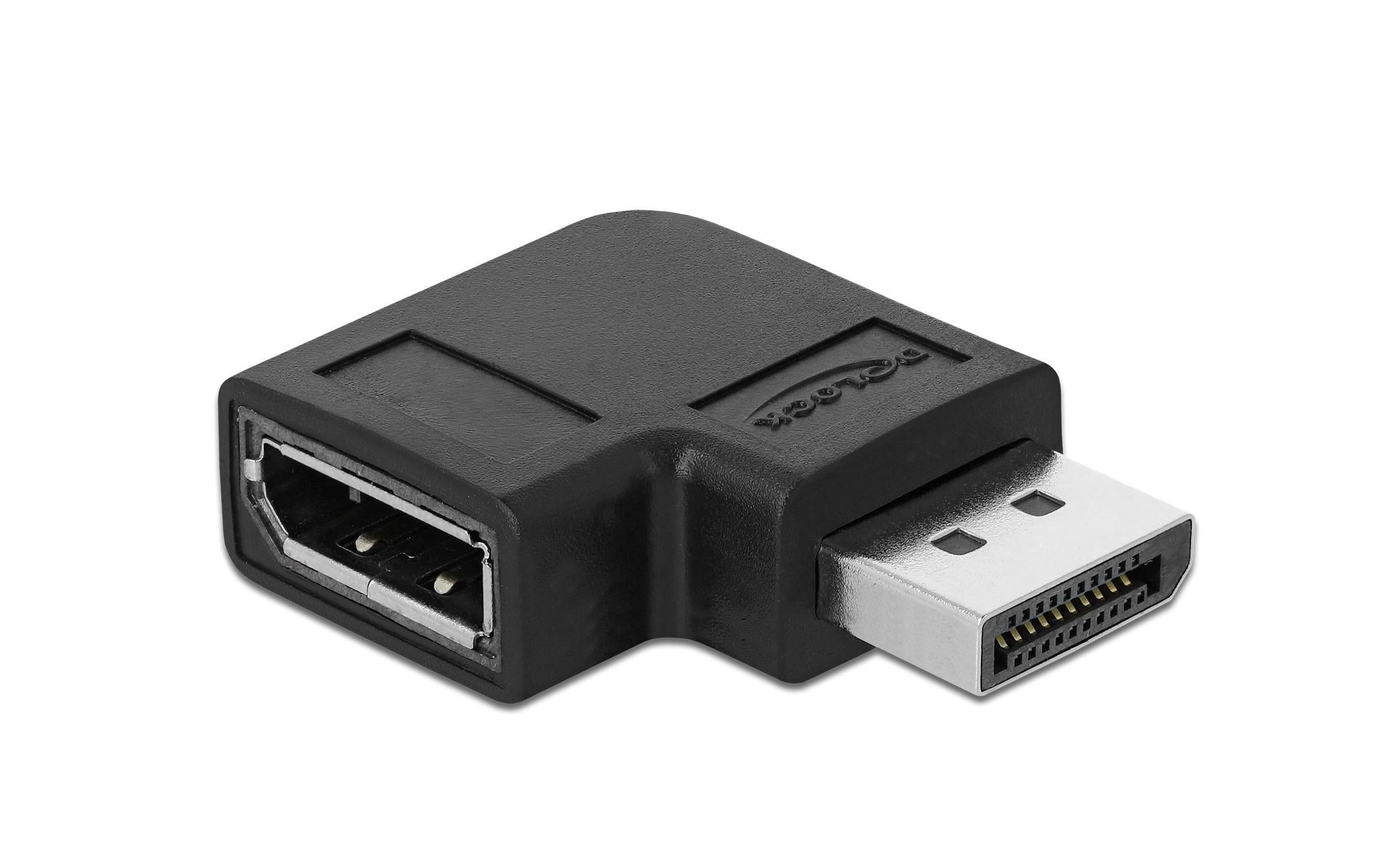 Delock Displayport Adapter, schwarz, 8K/60