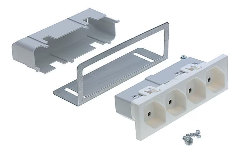 R+M FLF Steckdose 4x T13 weiss