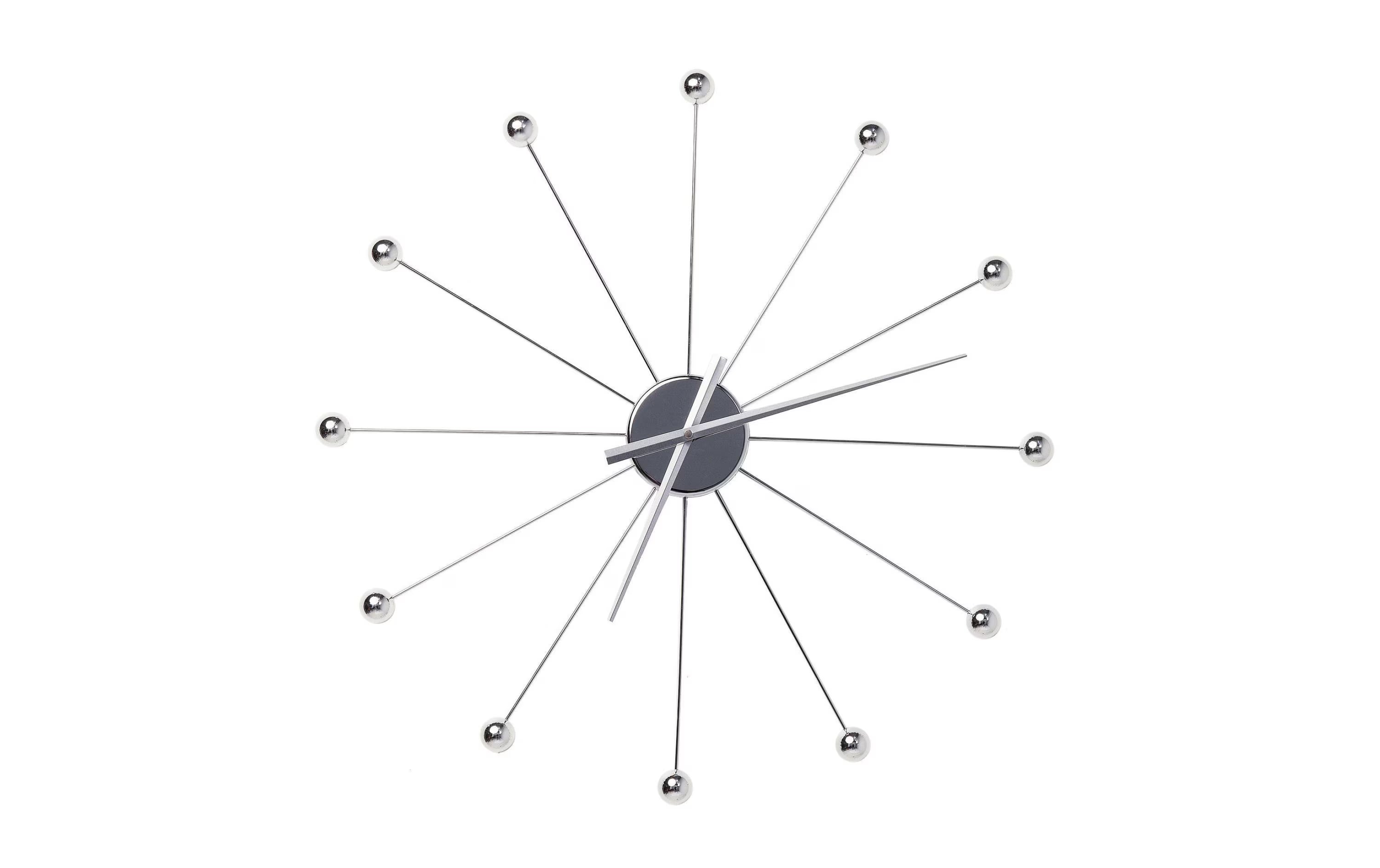Kare Wanduhr Like Umbrella Balls Chrome