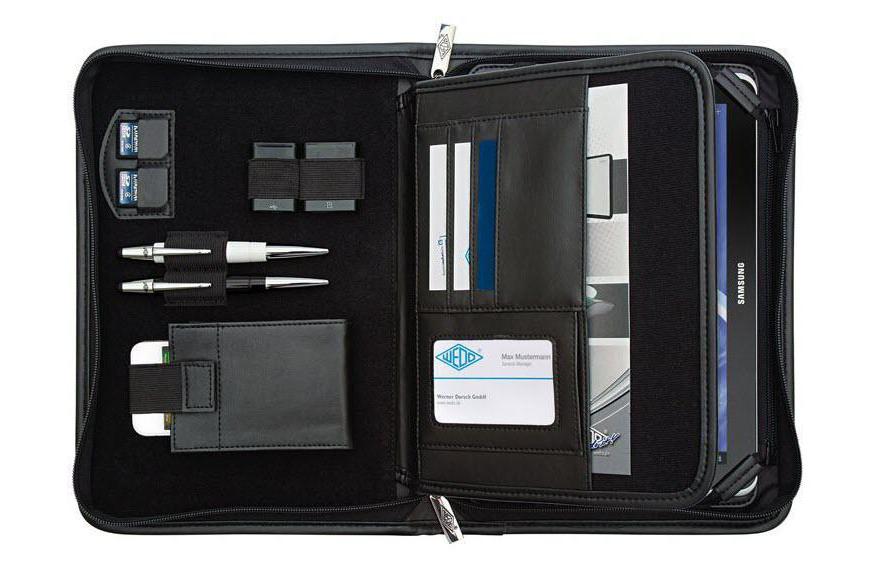 Wedo Elegance Organizer Kunstleder schwarz