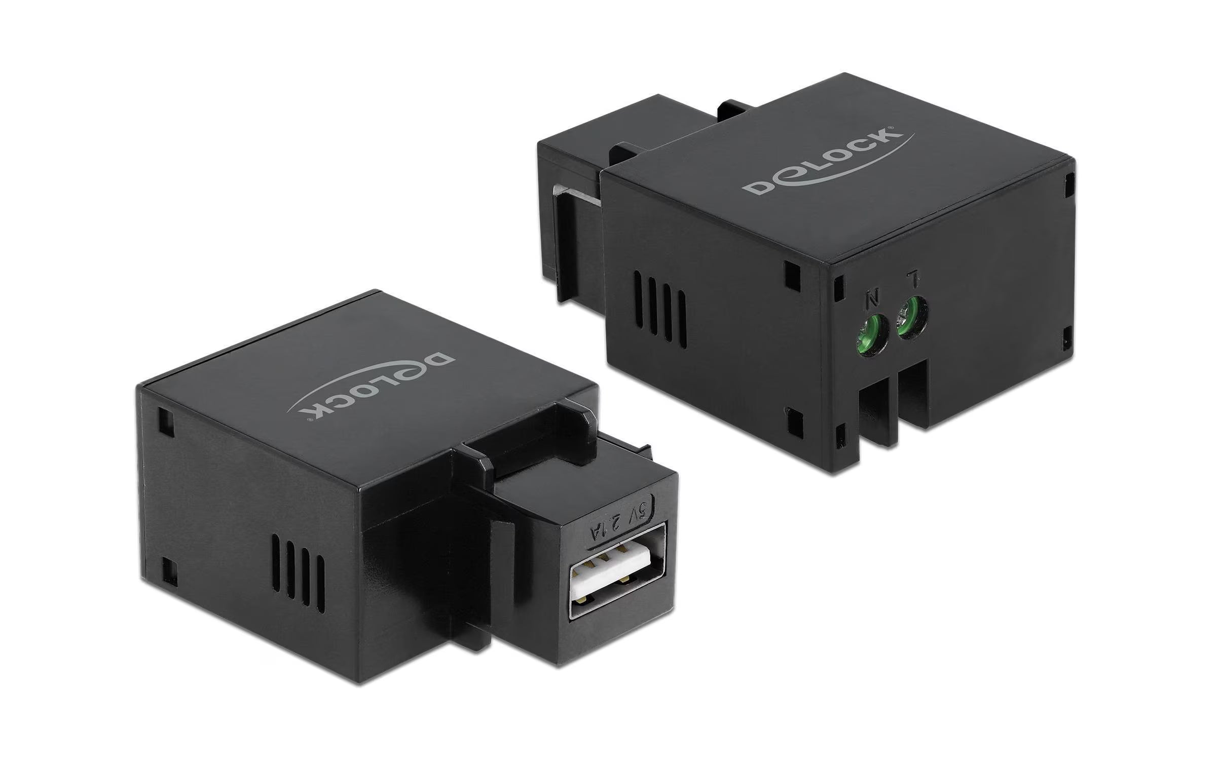 Delock Keystone Jack: USB Typ-A, schwarz