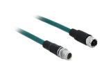 Delock Patchkabel: M12 8Pin X-kodiert, 1m