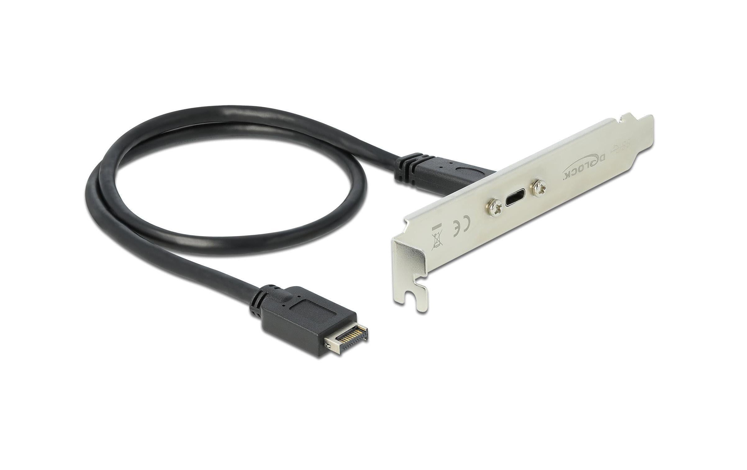 Delock Slotblech mit 1x USB Typ-C Port