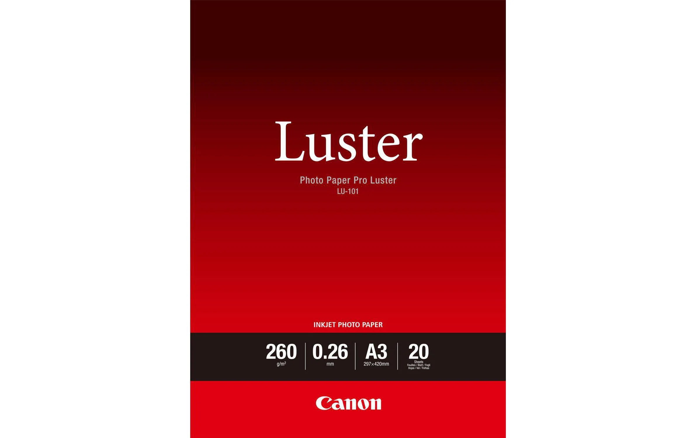 CANON Photo Paper Pro Luster LU-101 A3