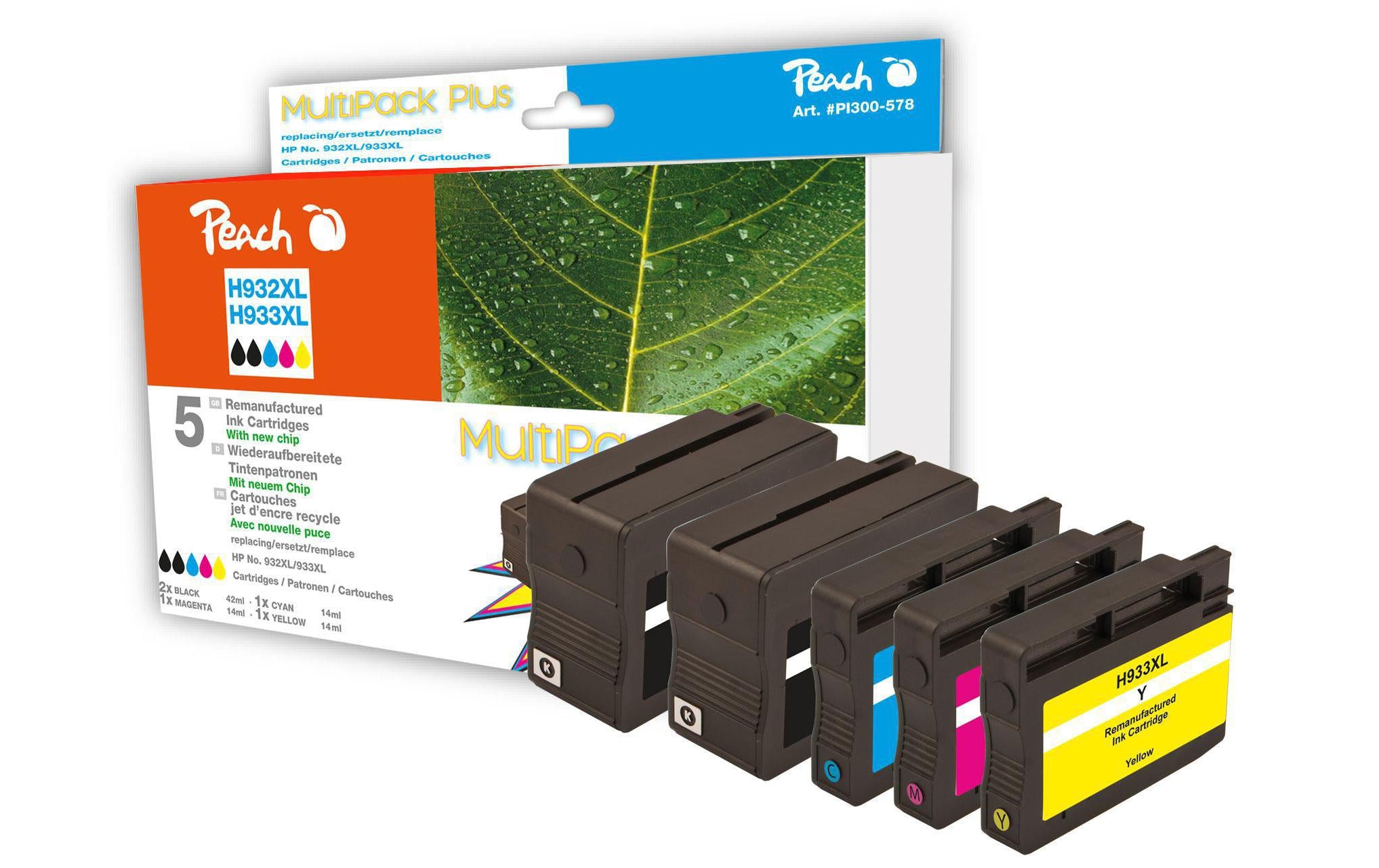 Peach Tinte HP932XL/933XL Multipack+