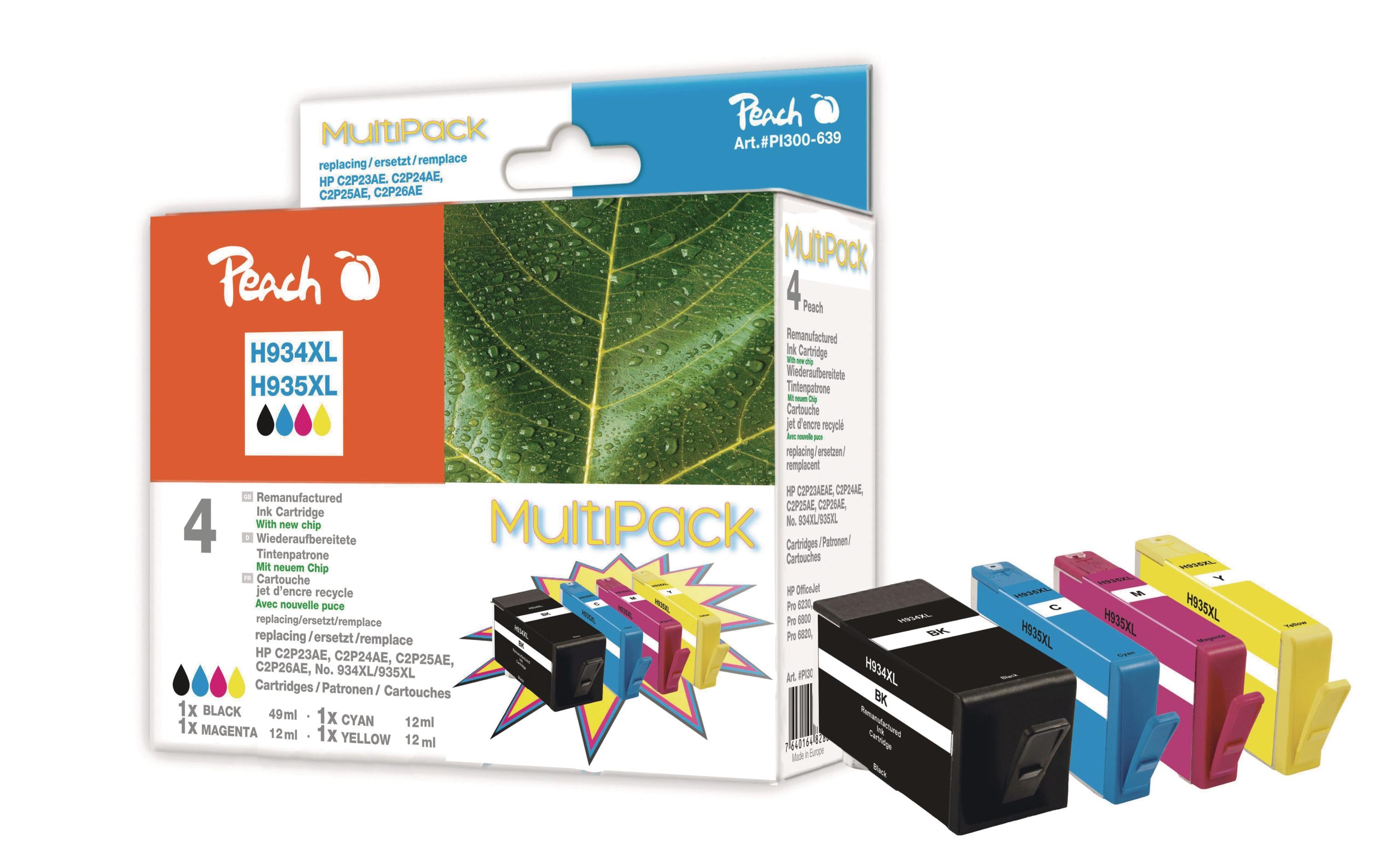 Peach Tinte HP 934XL/935X Multipack