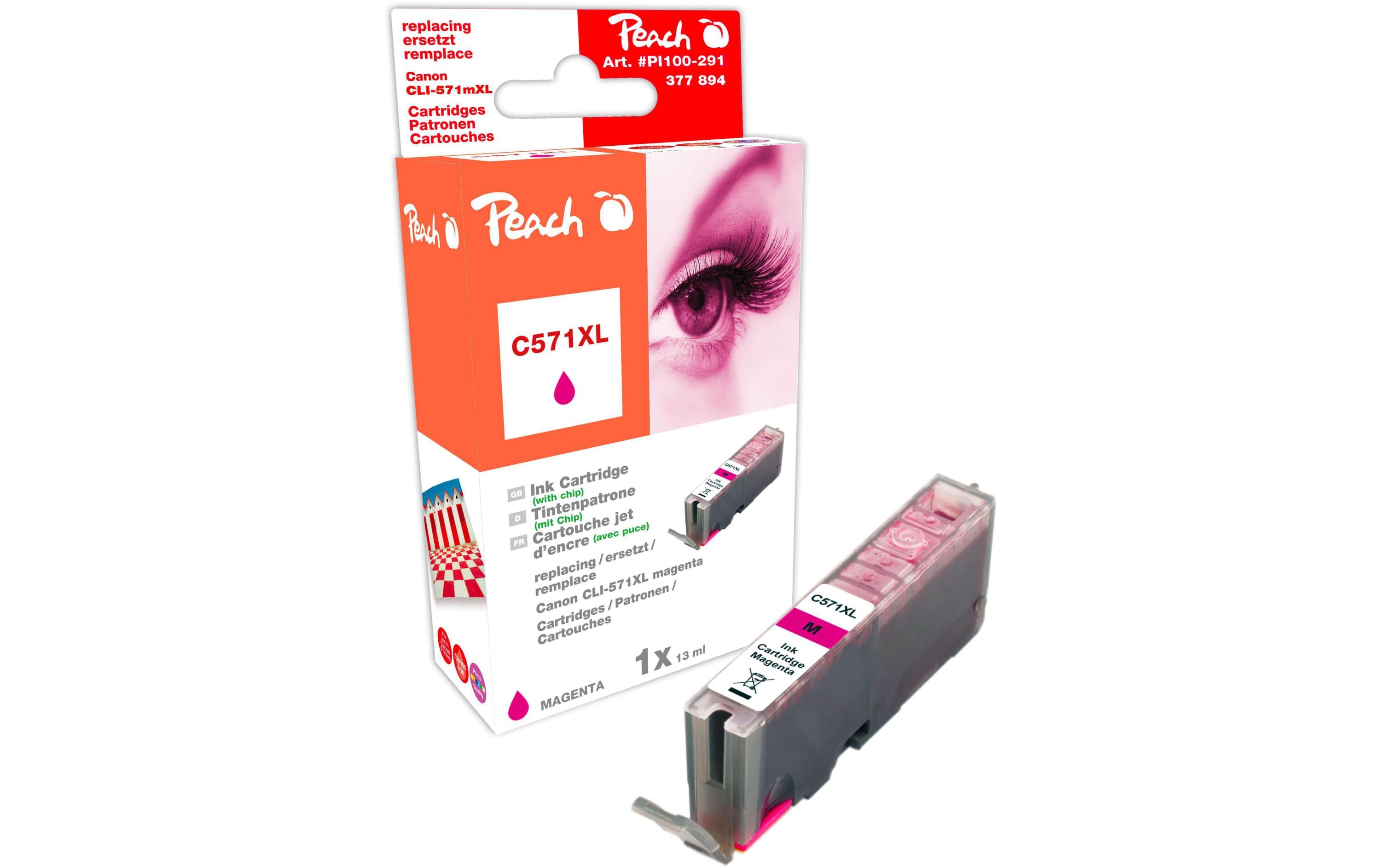 Peach Tinte Canon CLI-571m XL magenta