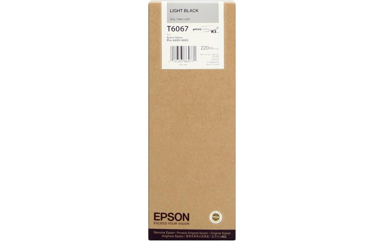 Tinte Epson T606700, light black, 220ml