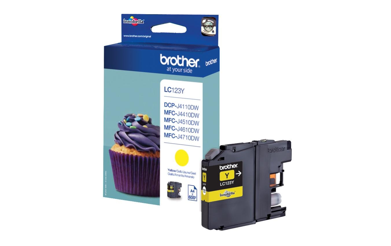 Tinte Brother LC-123Y, yellow