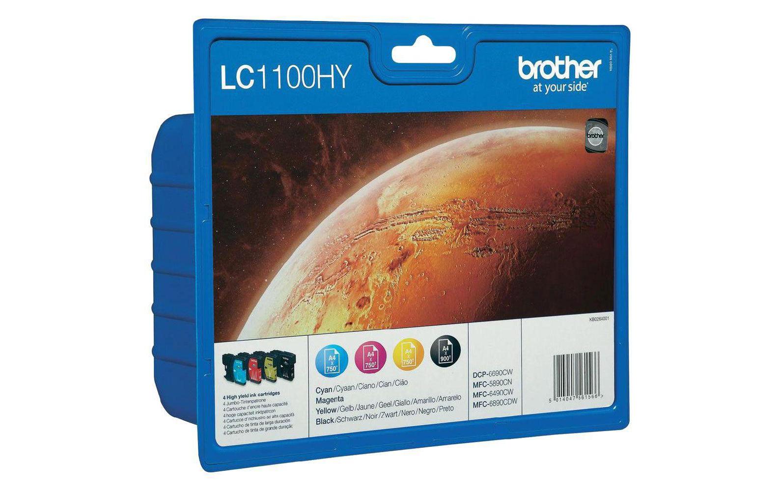 Brother Kombipack,4 Patronen,LC-1100HYVALBP