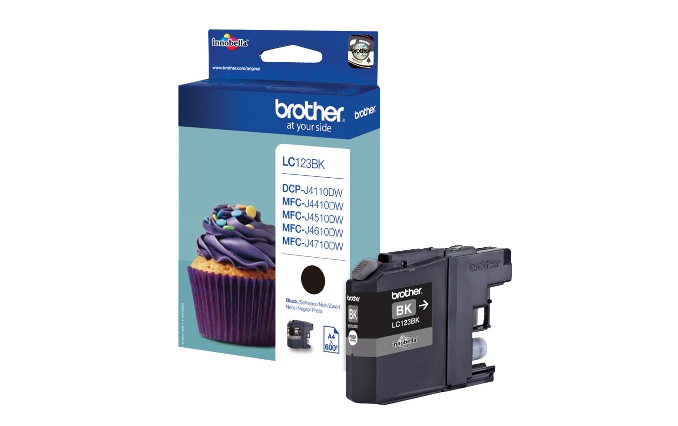 Tinte Brother LC-123BK, schwarz