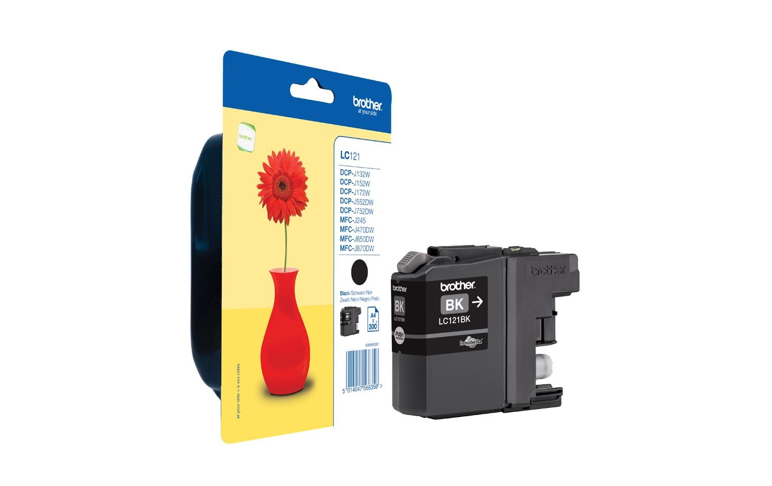 Tinte Brother LC-121BK, schwarz