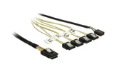 Reverse SAS Kabel: 4xSATA - SFF8087, 1m